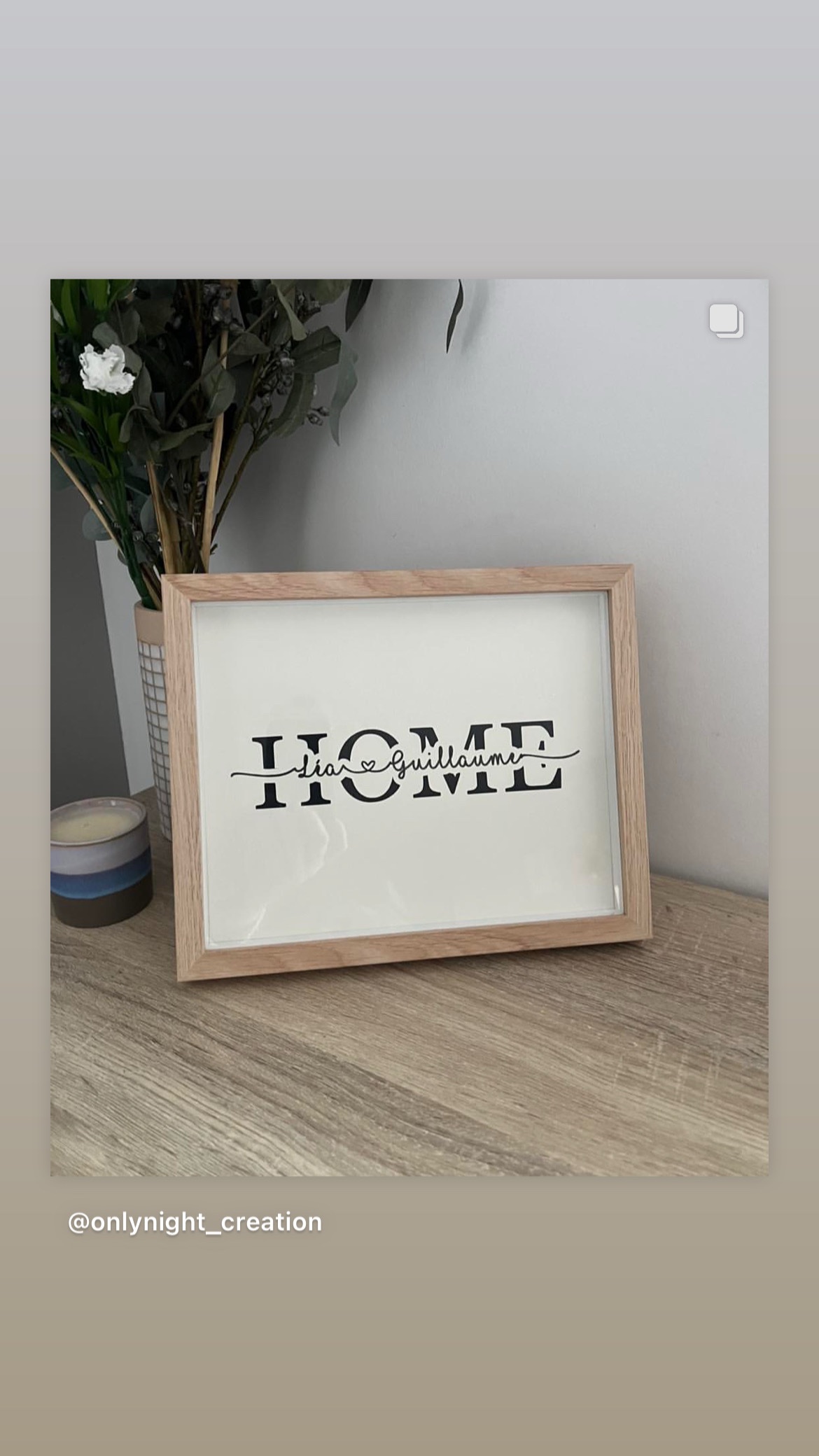 Cadre « HOME » personnalisé – Image 2