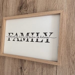 Cadre « FAMILY » personnalisé