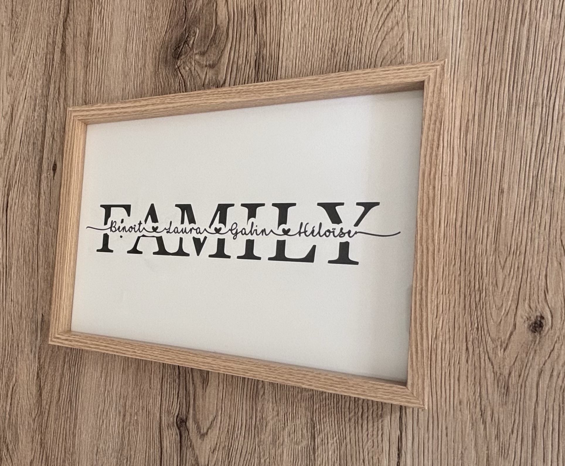 Cadre « FAMILY » personnalisé